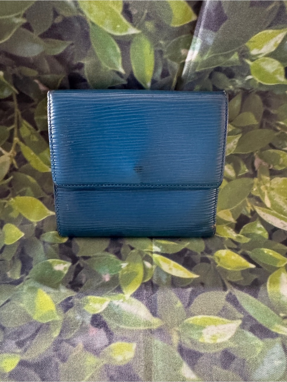 Louis Vuitton Epic Compact Wallet Compact Leather Wallet -  Blue